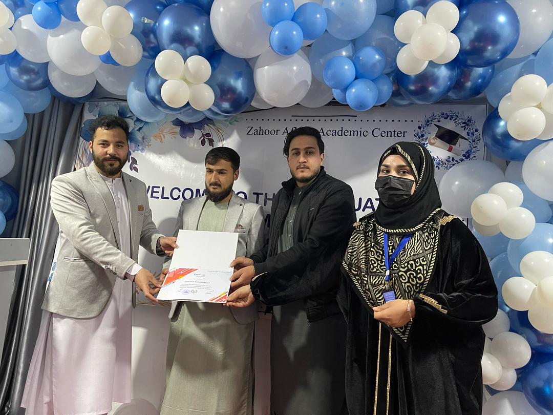 ZAAC graduation ceremony with teachers and students